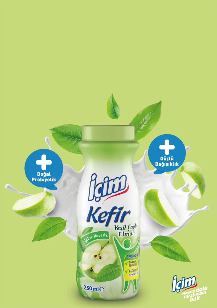 İçim Yeşil Çaylı Elmalı Kefir